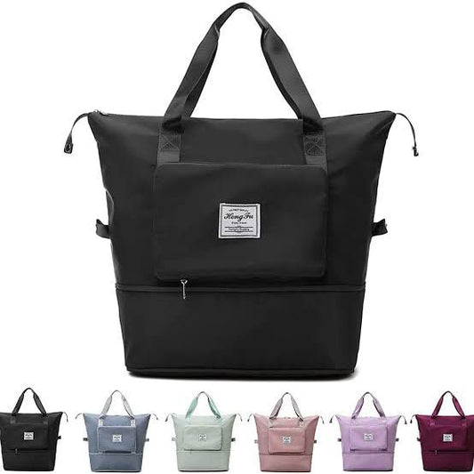 Waterproof Foldable Travel Bag -( BLACK )