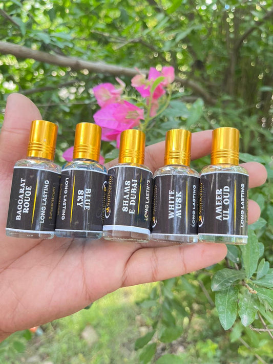 5 Attars Combo Pack – Long Lasting Fragrances (12ML Each)