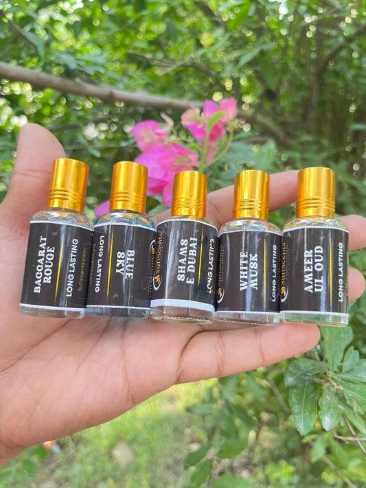 5 Attars Combo Pack – Long Lasting Fragrances (12ML Each)
